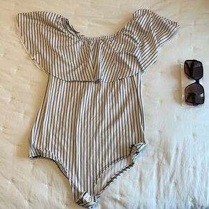 Off the shoulder bodysuit
